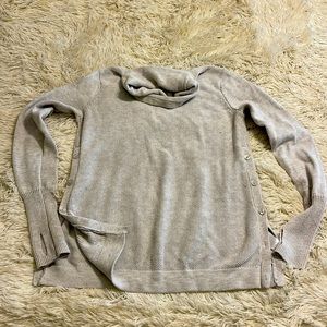 EUC Sigrid Olsen cowl sweater in grey M